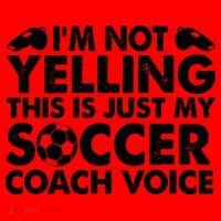 I'm Not Yelling This Is Just My Soccer Coach Voice Mom Dad Santa Hat thumb 1