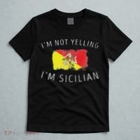 I'm Not Yelling I'm Sicilian Funny Sicily Pride T-Shirt thumb 5