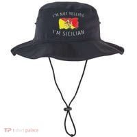 I'm Not Yelling I'm Sicilian Funny Sicily Pride Bucket Hat thumb 0