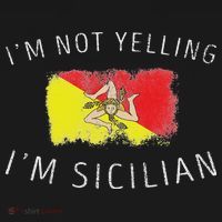 I'm Not Yelling I'm Sicilian Funny Sicily Pride Baby Bodysuit thumb 2