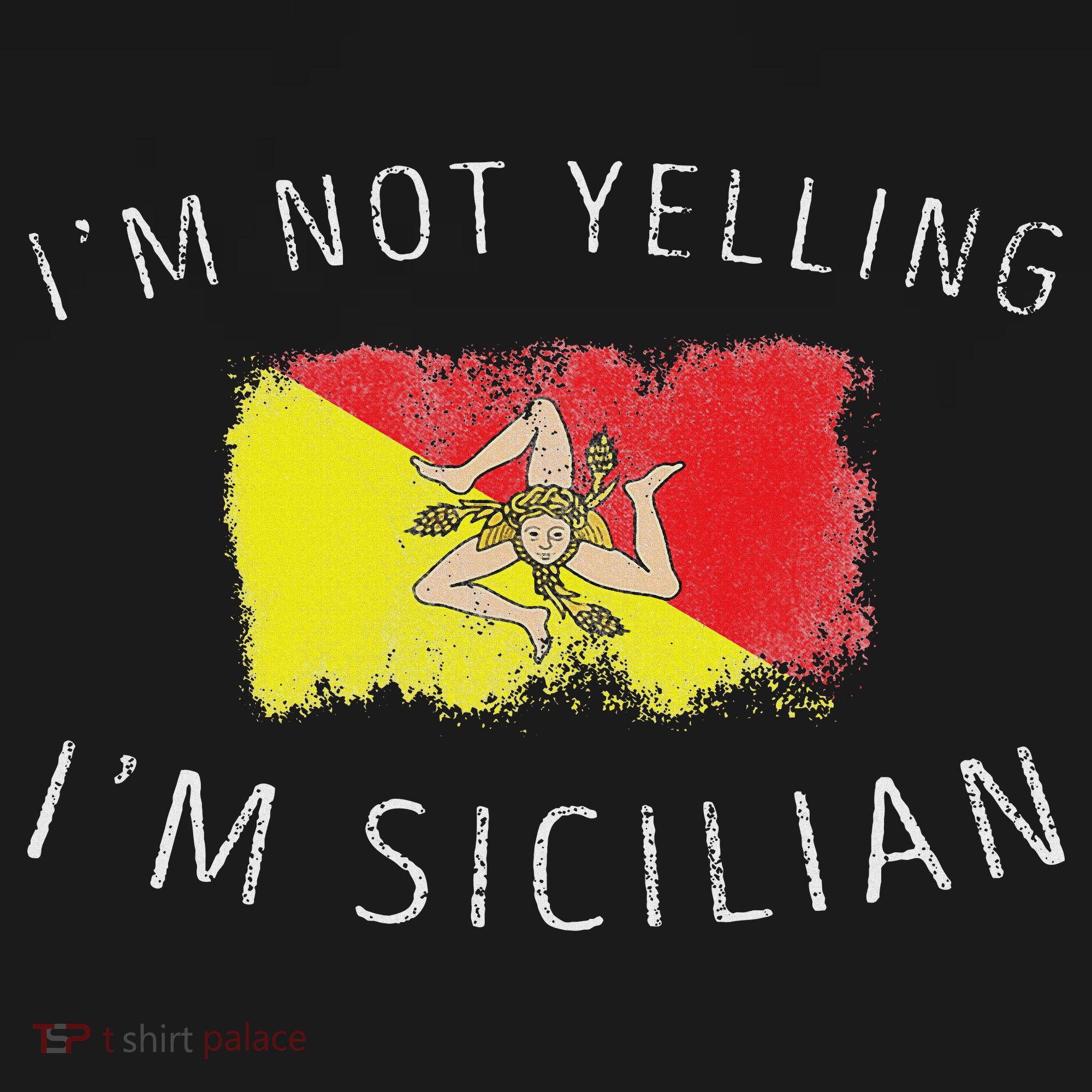 I'm Not Yelling I'm Sicilian Funny Sicily Pride Kids Sweatshirt