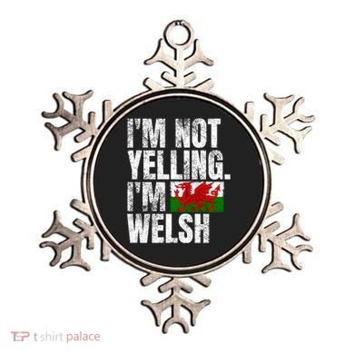 IM Not Yelling IM Welsh Quotes Graphic Funny Wales Meaningful Gift Ornament