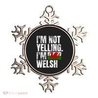 IM Not Yelling IM Welsh Quotes Graphic Funny Wales Meaningful Gift Ornament thumb 0