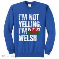 IM Not Yelling IM Welsh Quotes Graphic Funny Wales Meaningful Gift Sweatshirt thumb 0