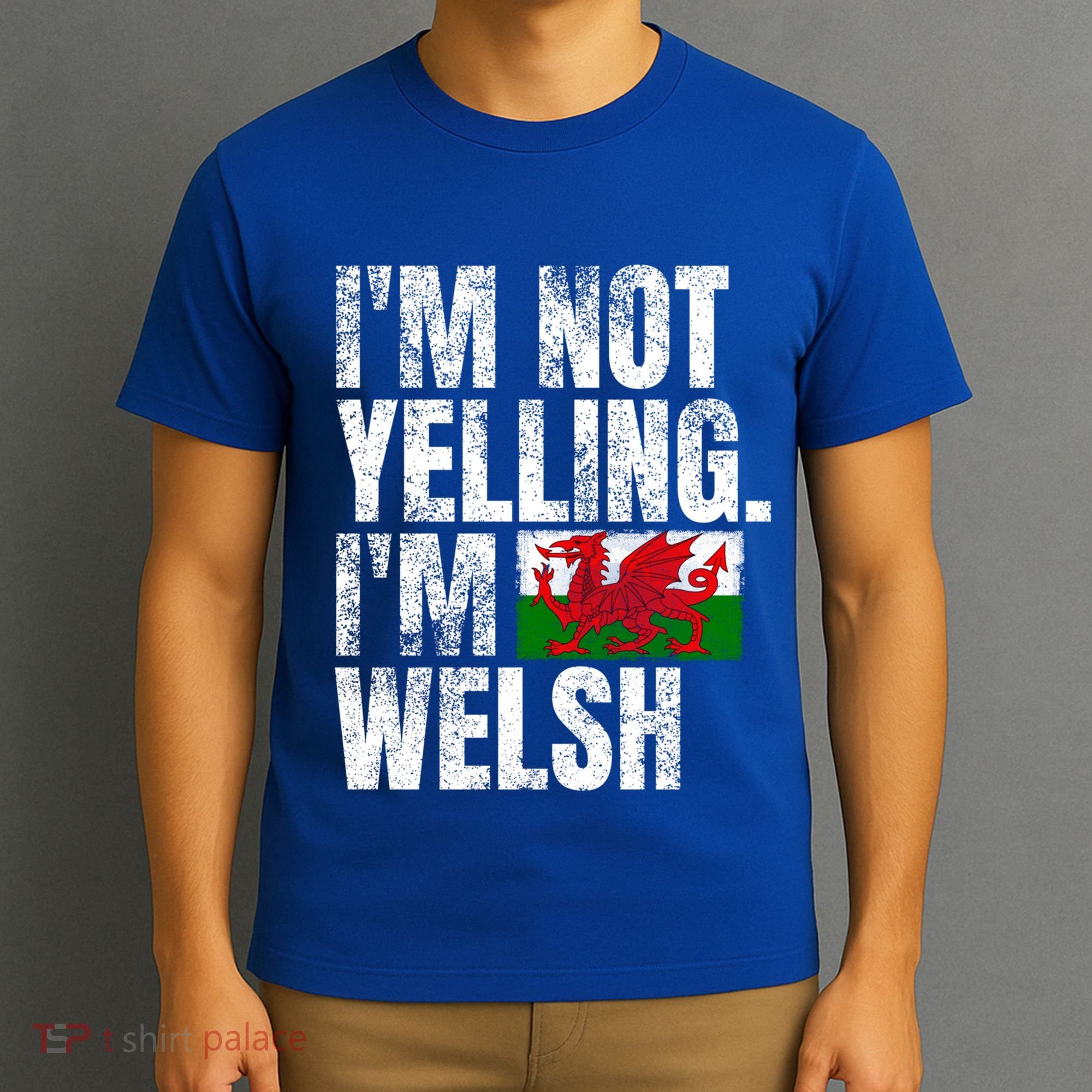 IM Not Yelling IM Welsh Quotes Graphic Funny Wales Meaningful Gift T-Shirt