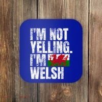 IM Not Yelling IM Welsh Quotes Graphic Funny Wales Meaningful Gift Coaster thumb 0