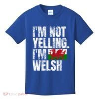 IM Not Yelling IM Welsh Quotes Graphic Funny Wales Meaningful Gift Kids T-Shirt thumb 0
