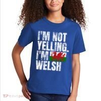 IM Not Yelling IM Welsh Quotes Graphic Funny Wales Meaningful Gift Kids T-Shirt thumb 2