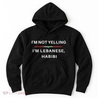 IM Not Yelling IM Lebanese Habibi Funny Arabic Hoodie thumb 0