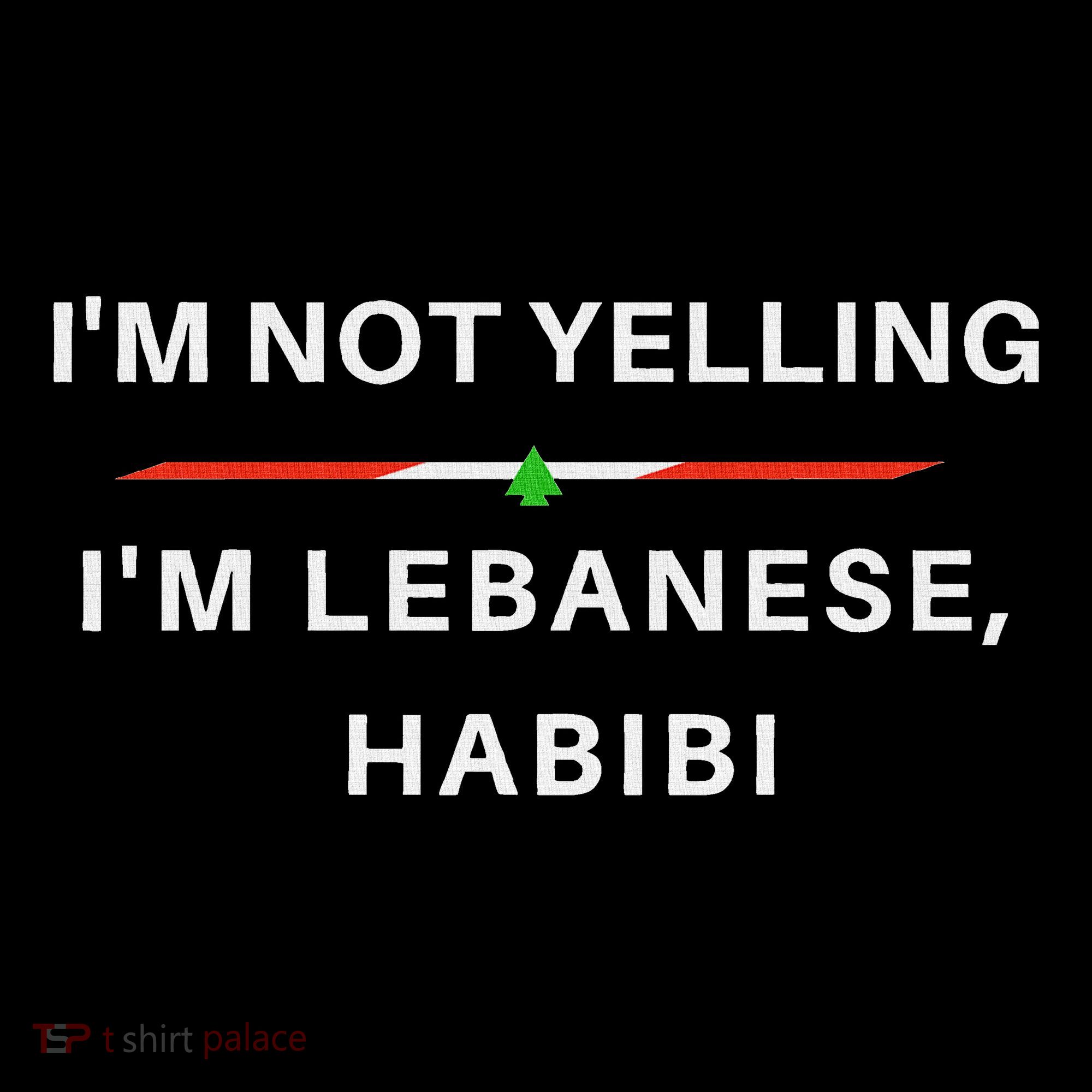 IM Not Yelling IM Lebanese Habibi Funny Arabic Women's Hoodie