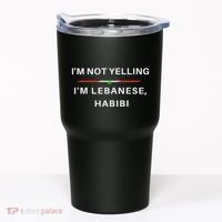 IM Not Yelling IM Lebanese Habibi Funny Arabic Tumbler thumb 0