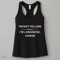 IM Not Yelling IM Lebanese Habibi Funny Arabic Women's Tank Top thumb 3