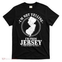 Im Not Yelling Im From New Jersey Funny State Map Pride T-Shirt thumb 0