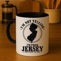 Im Not Yelling Im From New Jersey Funny State Map Pride Coffee Mug thumb 4