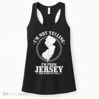 Im Not Yelling Im From New Jersey Funny State Map Pride Women's Tank Top thumb 0