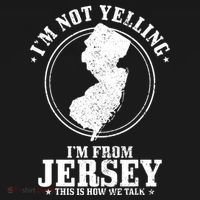 Im Not Yelling Im From New Jersey Funny State Map Pride Women's Tank Top thumb 5