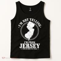 Im Not Yelling Im From New Jersey Funny State Map Pride Tank Top thumb 2