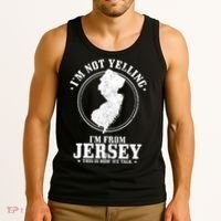 Im Not Yelling Im From New Jersey Funny State Map Pride Tank Top thumb 3