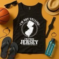 Im Not Yelling Im From New Jersey Funny State Map Pride Tank Top thumb 4
