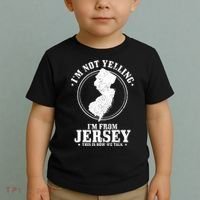 Im Not Yelling Im From New Jersey Funny State Map Pride Toddler T-Shirt thumb 2