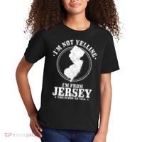 Im Not Yelling Im From New Jersey Funny State Map Pride Kids T-Shirt thumb 2