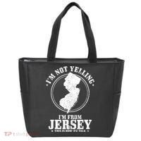Im Not Yelling Im From New Jersey Funny State Map Pride Tote Bag thumb 0