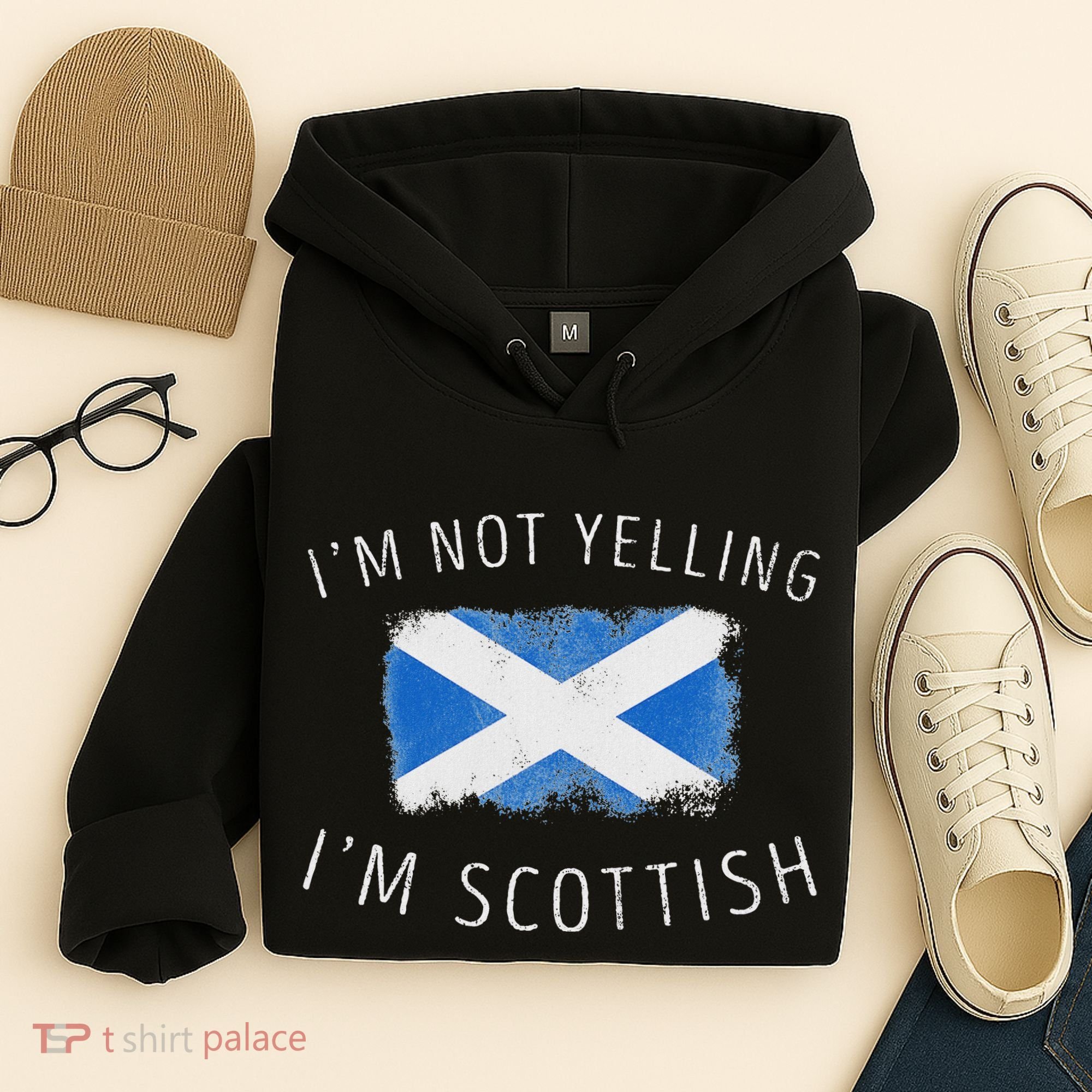 IM Not Yelling IM Scottish Funny Scotland Pride Hoodie