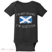 IM Not Yelling IM Scottish Funny Scotland Pride Baby Bodysuit thumb 0