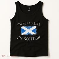 IM Not Yelling IM Scottish Funny Scotland Pride Tank Top thumb 2