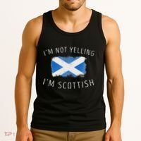 IM Not Yelling IM Scottish Funny Scotland Pride Tank Top thumb 3