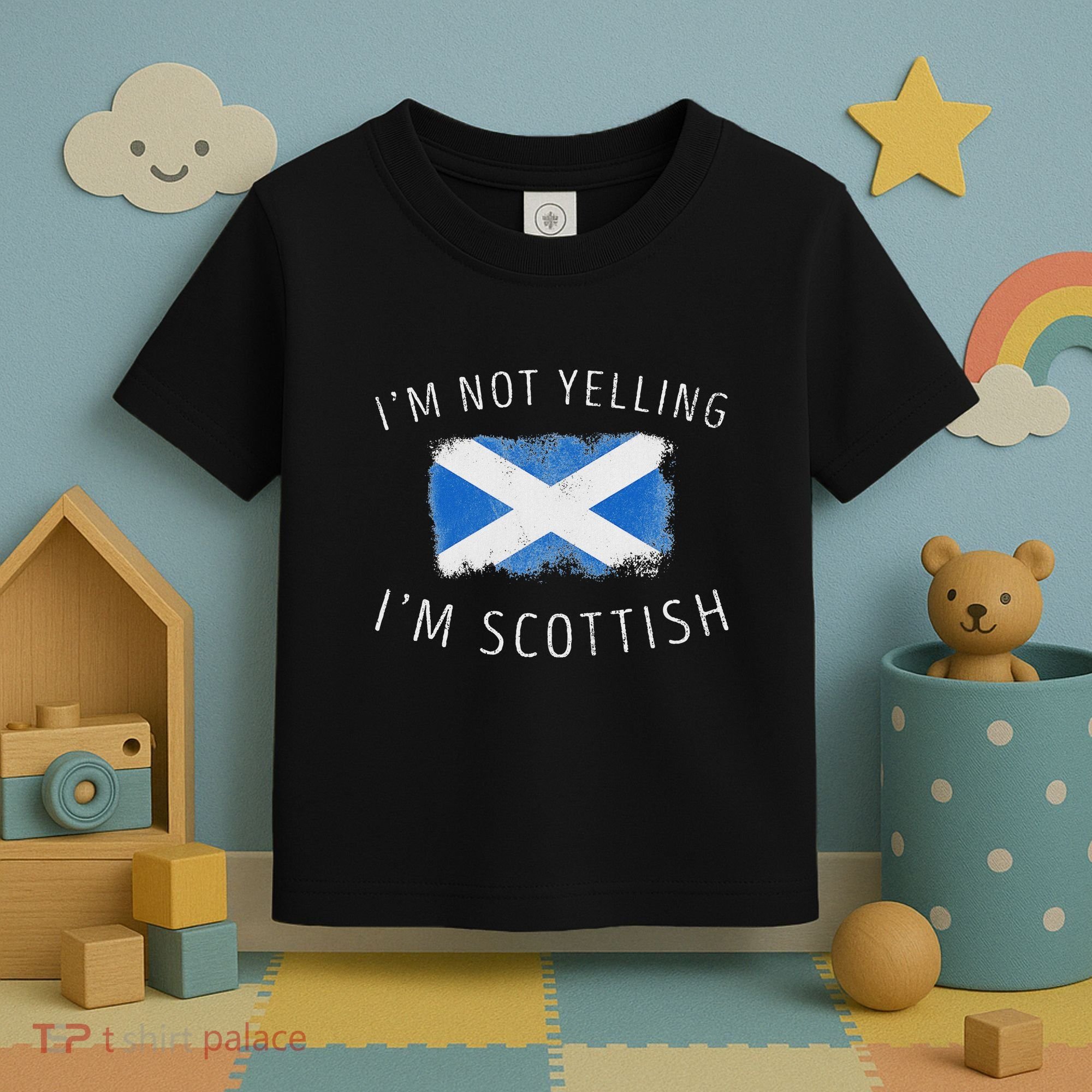 IM Not Yelling IM Scottish Funny Scotland Pride Toddler T-Shirt