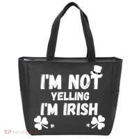 I'm Not Yelling I'm Irish Funny Sayings Tote Bag thumb 0