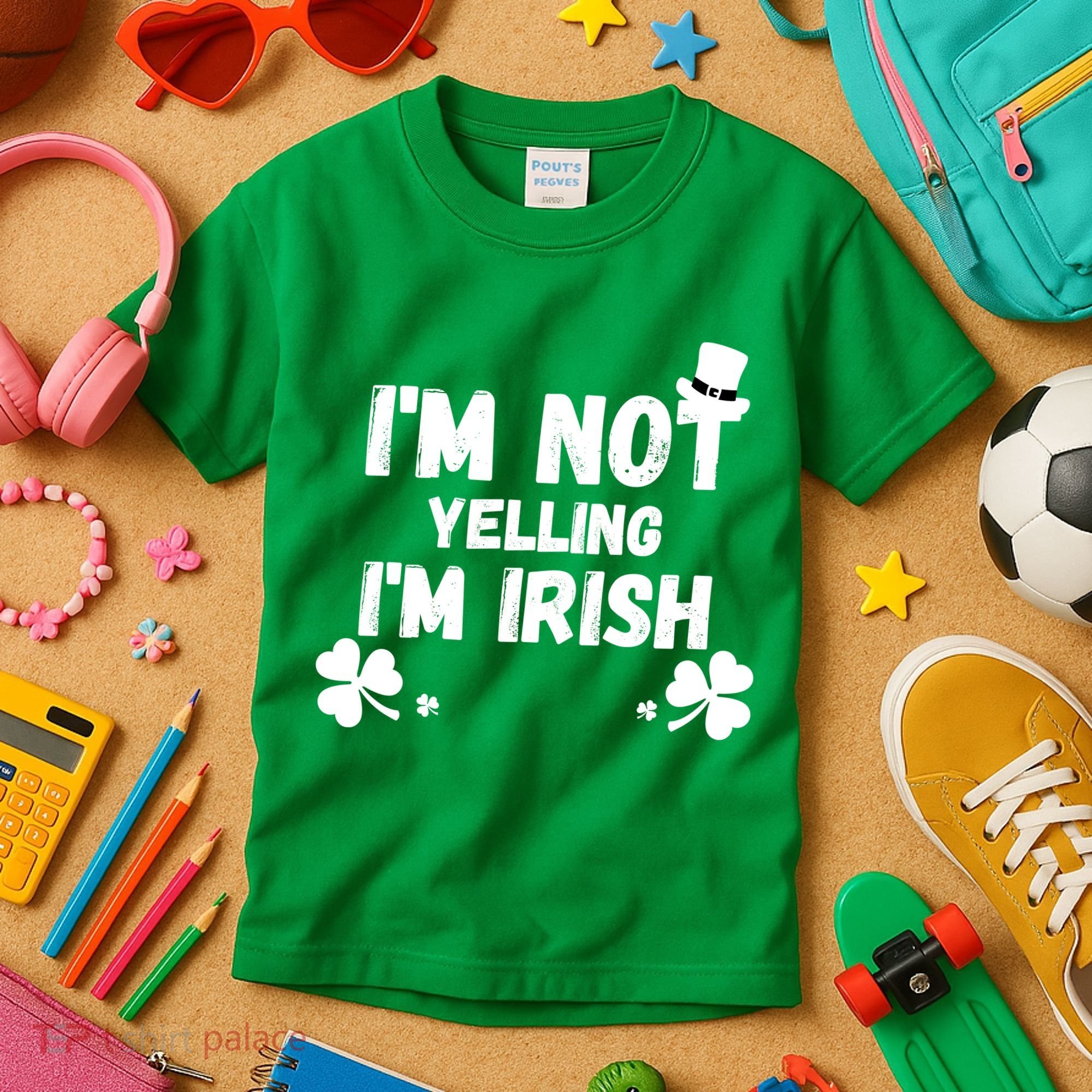 I'm Not Yelling I'm Irish Funny Sayings Kids T-Shirt