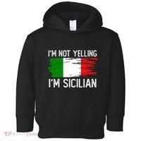 IM Not Yelling IM Sicilian Toddler Hoodie thumb 0
