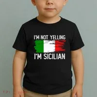 IM Not Yelling IM Sicilian Toddler T-Shirt thumb 2