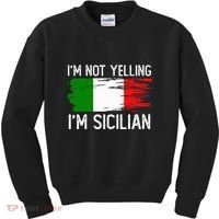 IM Not Yelling IM Sicilian Kids Sweatshirt thumb 0