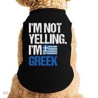 IM Not Yelling Im Greek Doggie Tank thumb 0