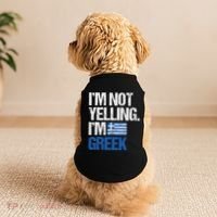 IM Not Yelling Im Greek Doggie Tank thumb 2