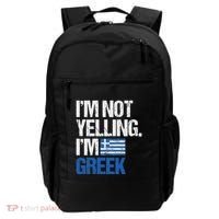 IM Not Yelling Im Greek Backpack thumb 0