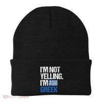 IM Not Yelling Im Greek Beanie thumb 0