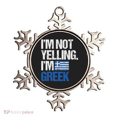 IM Not Yelling Im Greek Ornament
