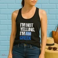 IM Not Yelling Im Greek Women's Tank Top thumb 2