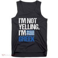 IM Not Yelling Im Greek Tank Top thumb 0