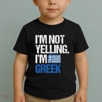 IM Not Yelling Im Greek Toddler T-Shirt thumb 2