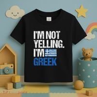IM Not Yelling Im Greek Toddler T-Shirt thumb 3