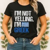 IM Not Yelling Im Greek Women's T-Shirt thumb 2