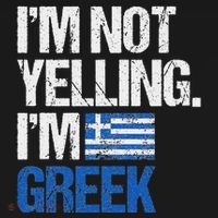 IM Not Yelling Im Greek Kids T-Shirt thumb 4