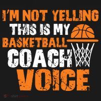 IM Not Yelling This Is My Basketball Coach Voice Ornament thumb 1
