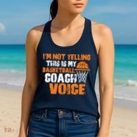 IM Not Yelling This Is My Basketball Coach Voice Women's Tank Top thumb 2