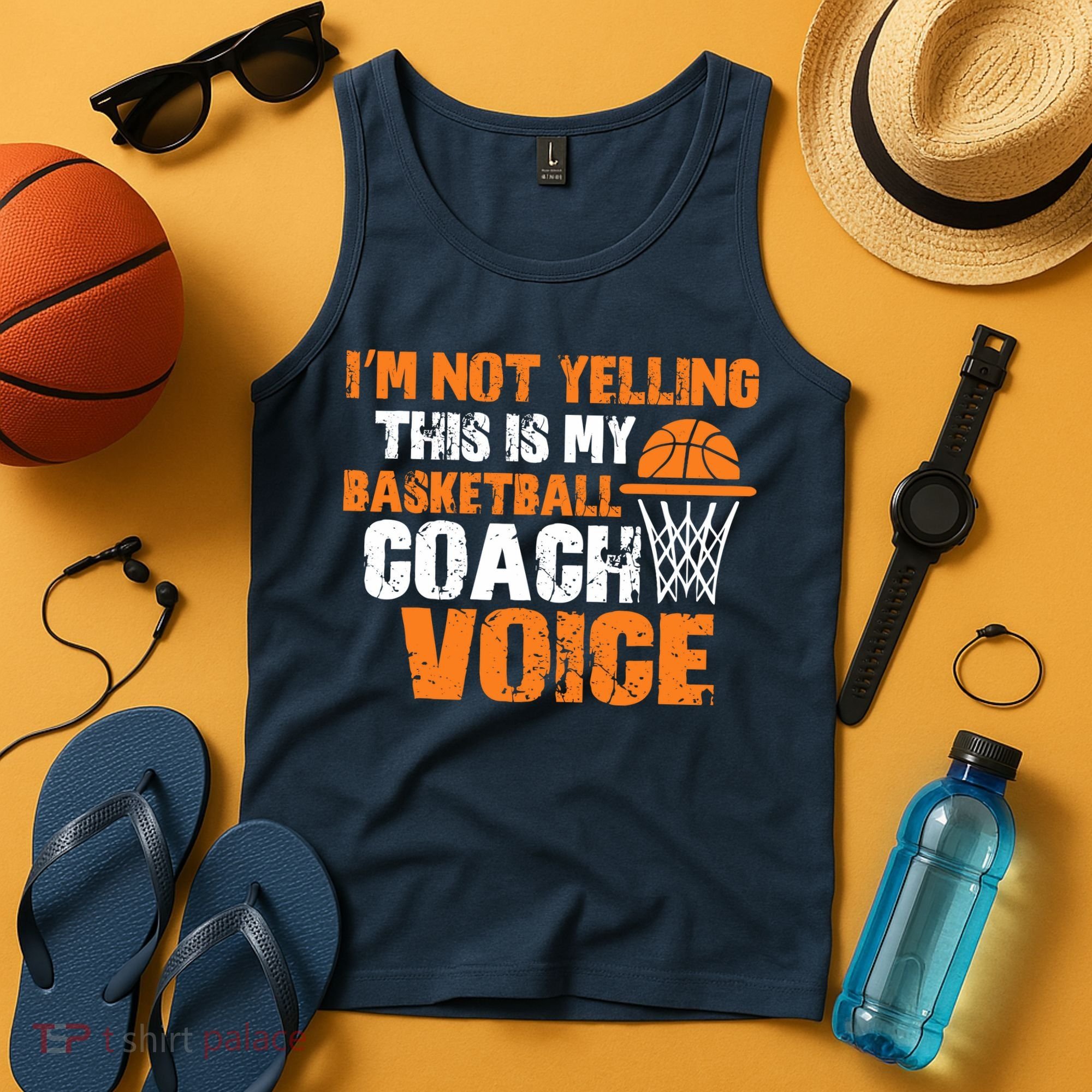 IM Not Yelling This Is My Basketball Coach Voice Tank Top